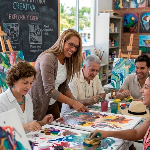 creative painting experience for hotels | experiencia de pintura creativa para hoteles