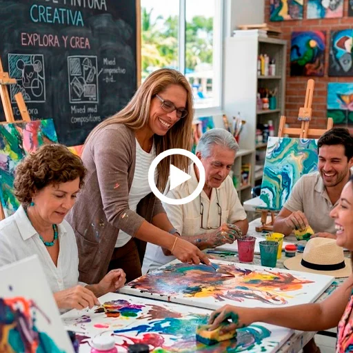 creative painting experience for hotels | experiencia de pintura creativa para hoteles